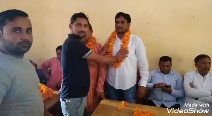 #नानौता(सहारनपुर)- भाजपा विधायक का किया ब्लॉक परिसर में स्वागत