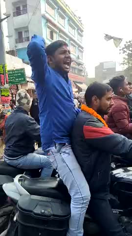 #नागरिक संशोधन बिल के समर्थन मे भारतीय जनता पार्टी द्धारा आयोजित विशाल तिरंगा यात्रा मे।