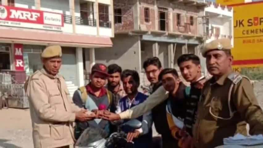 जैतारण: नोबेल शिक्षण संस्थान जैतारण में मनाया गया सड़क सुरक्षा सप्ताह #सड़क_सुरक्षा