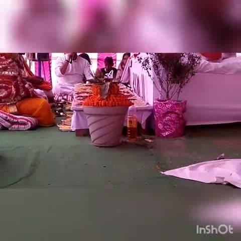 मोहनपुर: बिनगामा गांव में आयोजित नौ दिवसीय रामकथा के दौरान की गई पूजा अर्चना #धर्म #रामकथा