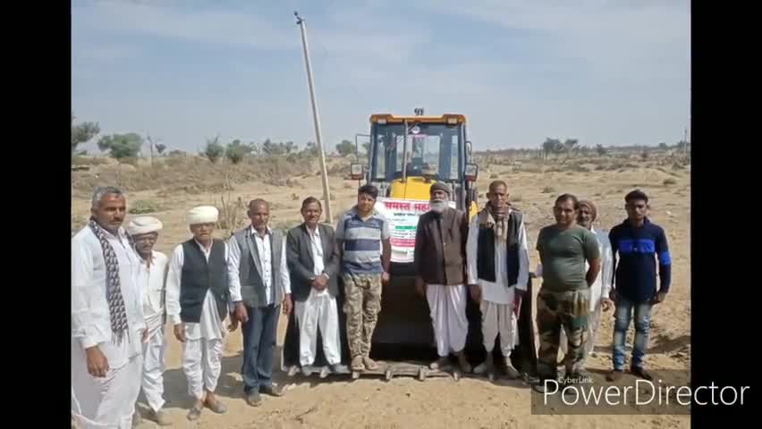 डेगाना: डेगाना में सभी गौशालाओं की बंजर भूमि को विकसित करने के लिए भामाशाहों ने नि:शुल्क जेसीबी मशीन की भेंट #गौशाला #जेसीबी