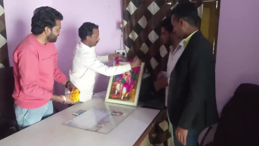 विजयनगर: जैतसर में ABVP ने मनाई छत्रपति शिवाजी महाराज की जयंती #एबीवीपी #जयंती