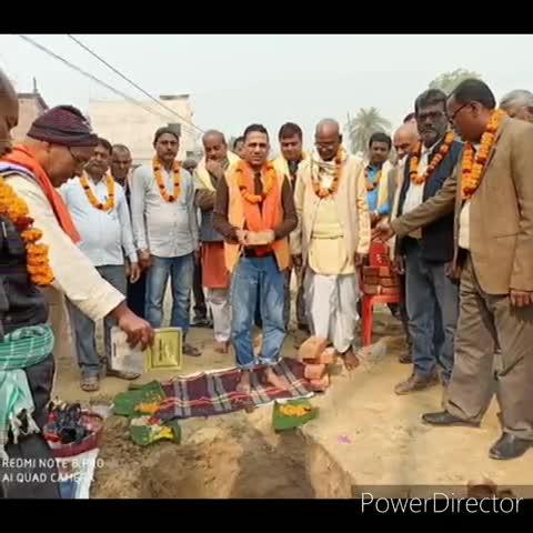 चोरौत: मटिहानी में चित्रगुप्त भगवान के मंदिर निर्माण को लेकर हुआ भूमि पूजन #मंदिर #भूमि_पूजन