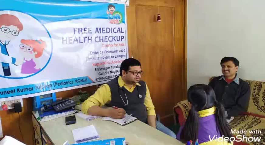 बस्ती: सुपर किड्स एकेडमी फाउंडेशन द्वारा तुरकहिया में निःशुल्क स्वास्थ्य परीक्षण शिविर का किया गया आयोजन #स्वास्थ्य_शिविर