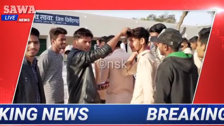 चित्तौड़गढ़: एबीवीपी सावा नगर इकाई द्वारा बोर्ड परीक्षा में शामिल होने वाले परीक्षार्थियों का किया स्वागत, #सावालाइव #abvp