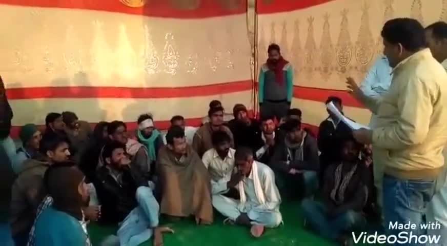 सूरतगढ़: ठुकराणा पंचायत स्थित सूरतगढ़ सुपर क्रिटीकल में हड़ताल पर बैठे मजदूर वार्ता के बाद काम पर लौटे #इंटक