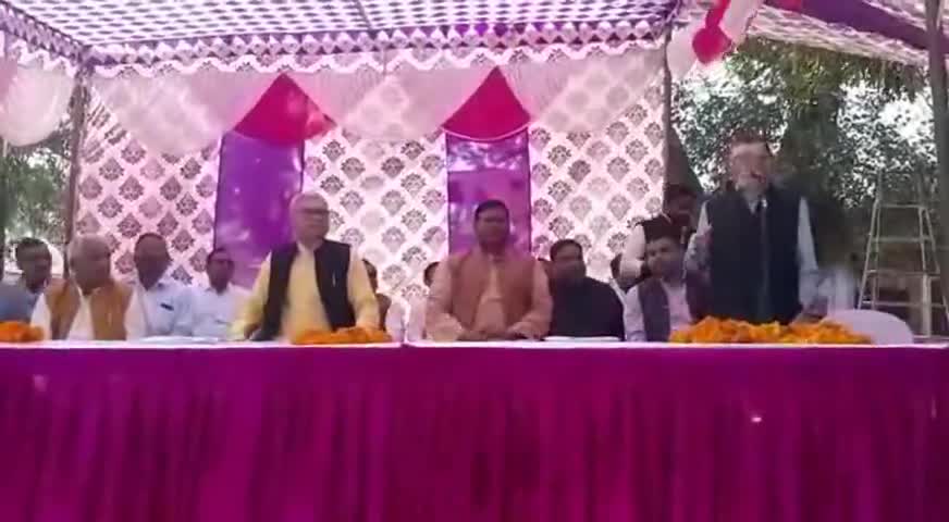 बहेड़ी: शेरगढ़ में केंद्रीय मंत्री संतोष गंगवार ने किया किच्छा नदी के पुल का शिलान्यास #केंद्रीय_मंत्री #bjp
