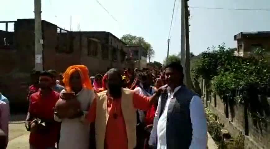 मांझी: मटियार में श्रीमद्भागवत कथा को लेकर निकाली गई कलश यात्रा #कलश_यात्रा