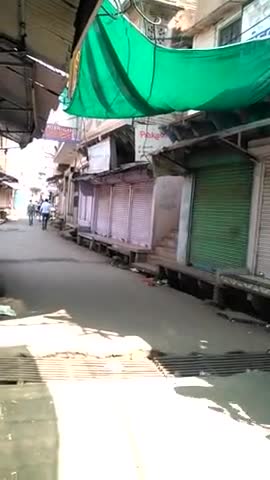 हिण्डौन: #कोरोना_वायरस #ko kavar karane ke liye aaj date 21march 2020 ko Hindaun city bazar sampurn band raha#   Dhaked poutha