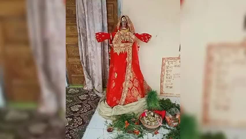 सूरतगढ़: उदयपुर गोदारान में घरों में ही मनाया गया गणगौर पर्व, लॉकडाउन के चलते नहीं निकाली गई सवारी #त्योहार #गणगौर