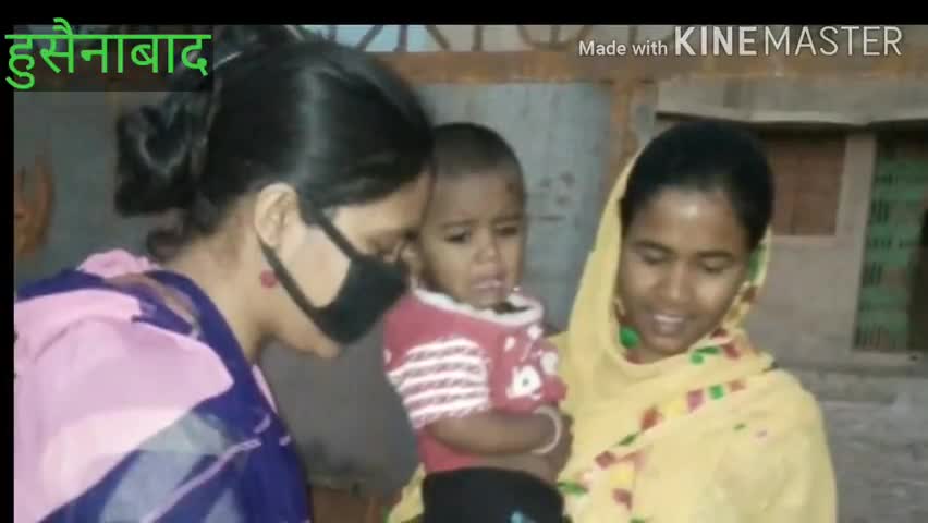 हुसैनाबाद: आंगनबाड़ी सेविकाओं ने घर-घर जाकर बच्चों का पहुंचाया आहार #आंगनबाड़ी