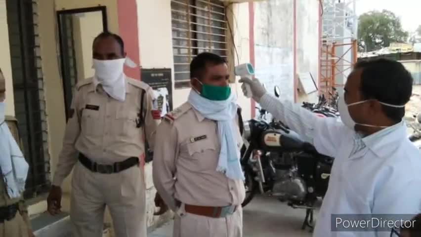 ताल: ताल थाने में पुलिस कर्मियों का किया गया स्वास्थ्य परीक्षण #कोरोन_वायरस
