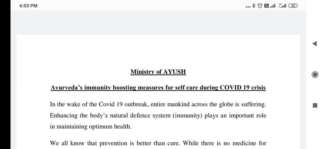 सुपौल: आयुष मंत्रालय भारत सरकार के द्वारा दिया गया निर्देश #aayush #stayhome #stopcorona #bestoftheday #advisory #supaulnews