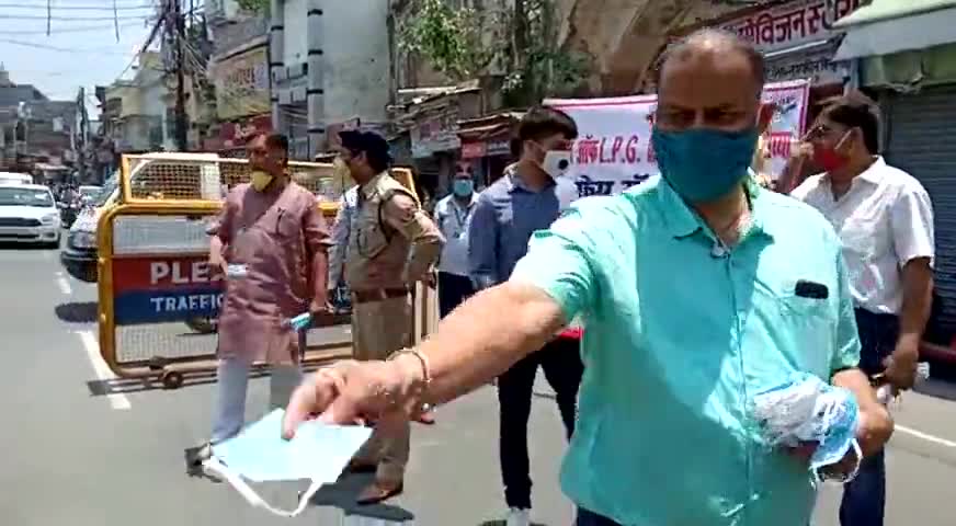 #mask वितरण #social service
#co city 
#ayodhyapolice