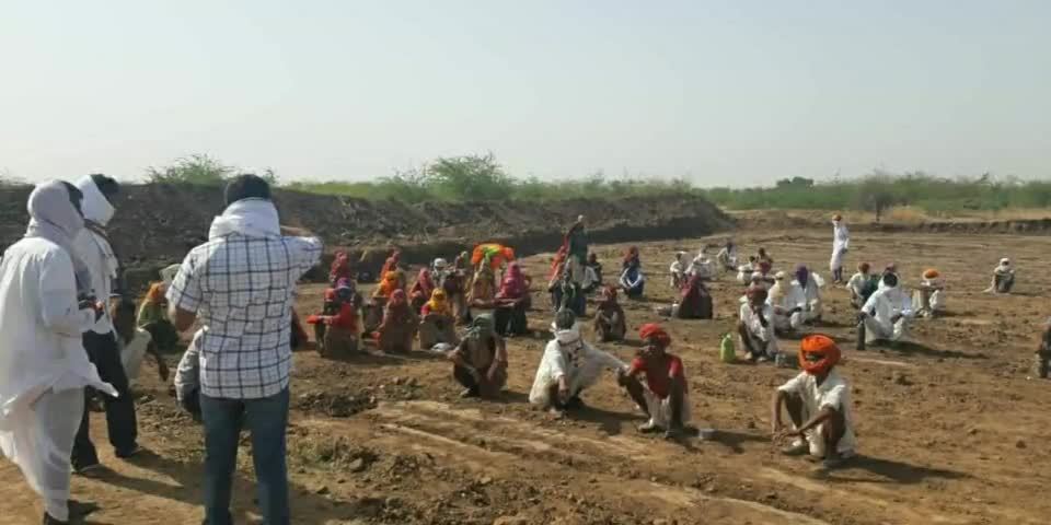 सरवाड़: काशीर सरपंच भाग चन्द चौधरी ने नरेगा के तहत किए जा रहे कार्यों का किया निरीक्षण #नरेगा