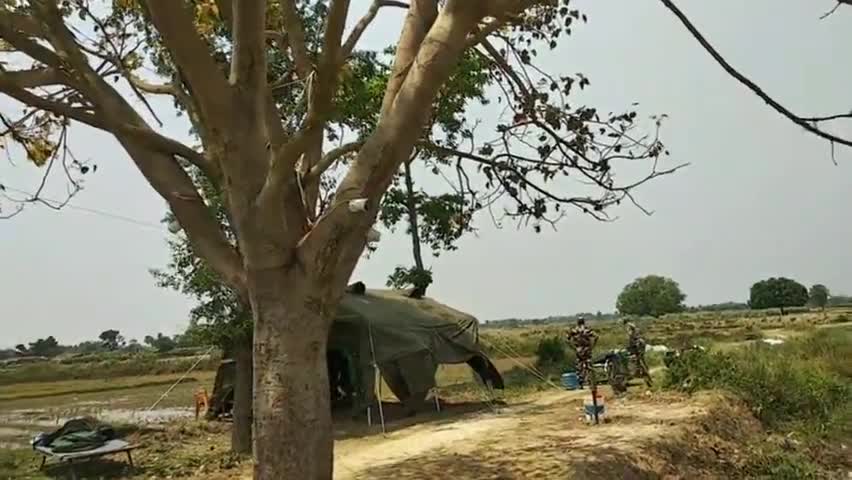 नरकटिया: भारत-नेपाल सीमा पर तैनात SSB के जवान CCTV की मदद से कर रहे निगरानी #एसएसबी