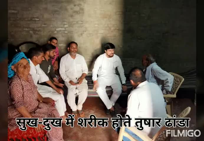 कैथल: #कलायत विधानसभा के विभिन्न गांवों के सुख-दुःख में शरीक होते #तुषार #ढांडा