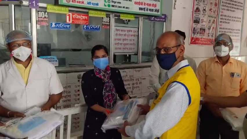 मसूदा: लायंस क्लब बिजयनगर ने राजकीय चिकित्सालय एवं तहसील कार्यालय में  बांटी PPE किट #लायंस_क्लब #पीपीई_किट