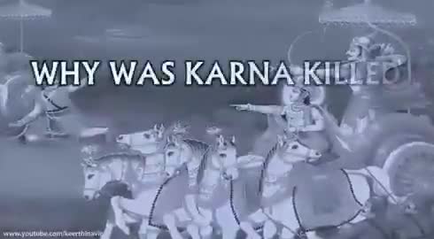 karna deth in
 #mahabharat #krishn