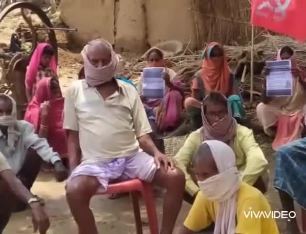 नौबतपुर: प्रवासी मजदूरों व लॉकडाउन से प्रभावित लोगों के मुद्दे पर माले ने सदिसोपुर में दिया धरना #धरना #माले