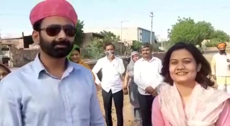 #नागौर में युवा जोड़े ने कुछ इस तरह #सगाई के दिन को बनाया #यादगार
