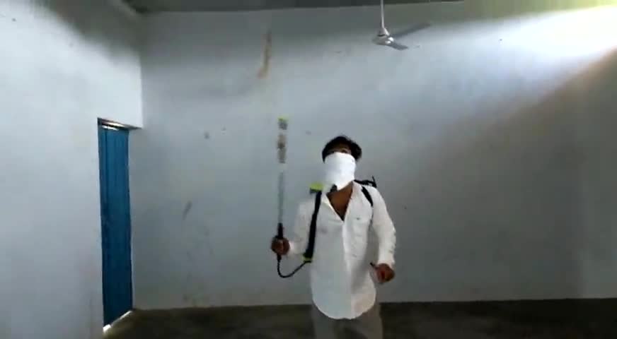 आदमपुर: बरवाला के नेशनल कॉलेज ऑफ़ आयुर्वेदा एवं अस्पताल को बनाया गया कोविड केयर सेंटर, किया गया सैनिटाइज #कोविड_केयर_सेंटर