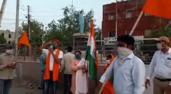 हिसार: छत्रपति शिवाजी स्मारक समिति के सदस्यों ने लाला लाजपत राय चौक पर फूंका चीनी राष्ट्रपति का पुतला #भारत_चीन_झड़प