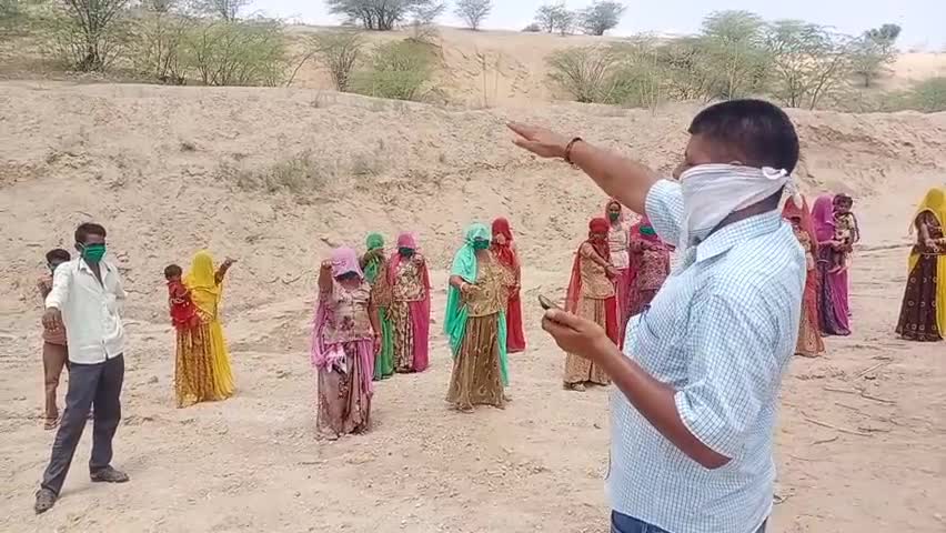 जोधपुर: #नरेगा श्रमिकों ने ली कोरोना महामारी से बचाव हेतू जागरूकता की शपथ