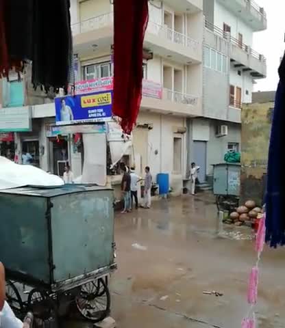 सरदारशहर: सरदारशहर में मानसून मेहरबान ।झमाझम बारिश।बाज़ार में फिट तक आया पानी#सरदार शहर