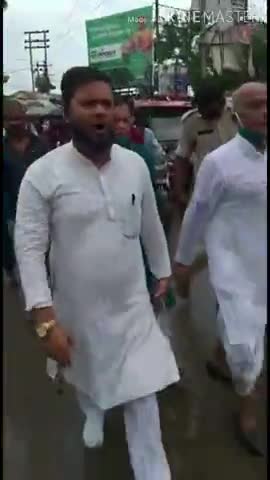 #राष्ट्रीय_जनता_दल के24वें#स्थापना_दिवस पर#केंद्र और बिहार सरकार के विफलताओं के विरोध में#साइकिल_पैदल_मार्च-#मीर_रिजवान
