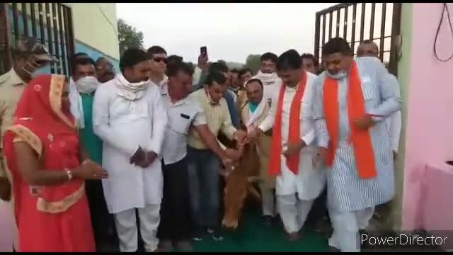 हरदा: ग्राम मागरधा में कृषि मंत्री कमल पटेल ने ₹27 लाख की लागत से बनाई गई गौशाला का किया लोकार्पण #कृषि_मंत्री