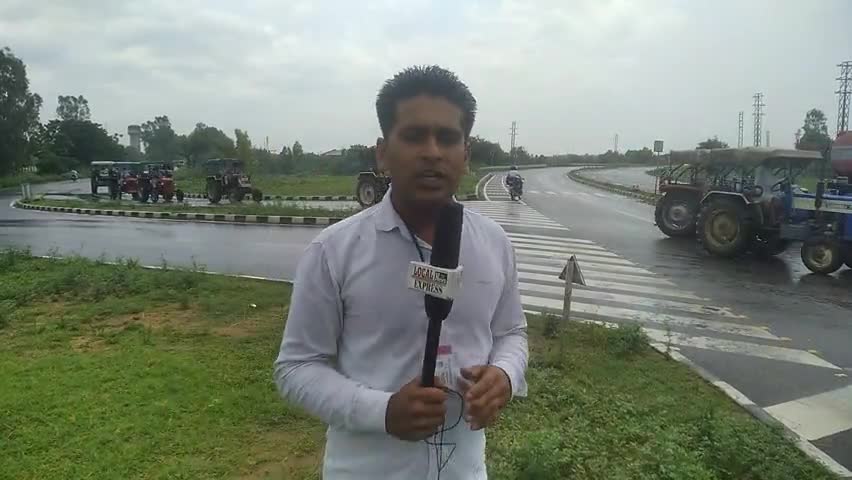 जींद: #किसानों का #ट्रेक्टर प्रदर्शन दनोदा गांव से