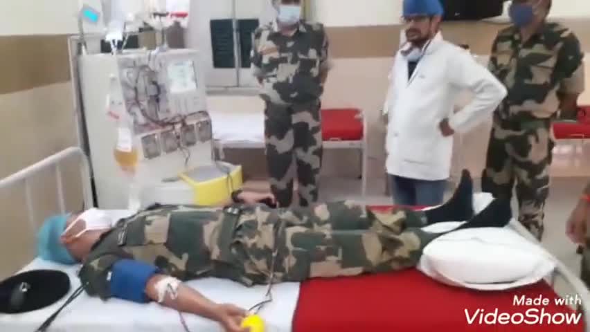आमेर: चौंप स्थित BSF मुख्यालय में प्लाज्मा डोनेशन कैंप का हुआ आयोजन, 11 जवानों ने 22 यूनिट प्लाज्मा किया डोनेट #बीएसएफ