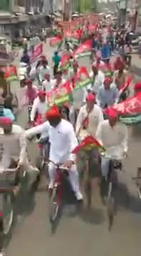 #समाजवादी_साइकिल_यात्रा कार्यक्रम के तहत #14_सदर _विधानसभा_मुजफ्फरनगर मैं निकाली गई थी #यादगार साइकिल यात्रा