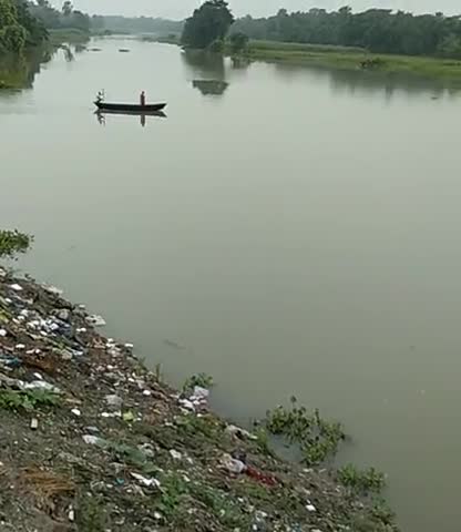 रोसड़ा: बागमती नदी का जलस्तर वर्षा के कारण बढ़ रहा है #बागमती नदी