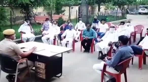 सांगानेर: बगरु थाने में सीएलजी सदस्यों की बैठक हुई आयोजित, सोशल डिस्टेंसिंग के साथ बकरीद औऱ रक्षाबंधन मनाने की अपील #पुलिस #सीएलजी