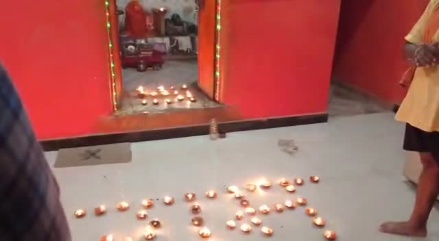 विजयराघवगढ़: #ram_mandir 5 aug ﻿#bjp4bihar 
ग्राम उबरा में दिप प्रज्वलित किये गए