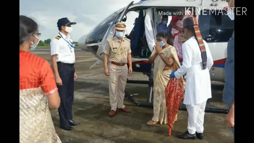 शिकारीपाड़ा: माननीया राज्यपाल का दुमका में हुआ आगमन...दुमका एयरपोर्ट पर ही दिया गया गॉर्ड ऑफ ऑनर...#dumka#jharkhand#shikaripara