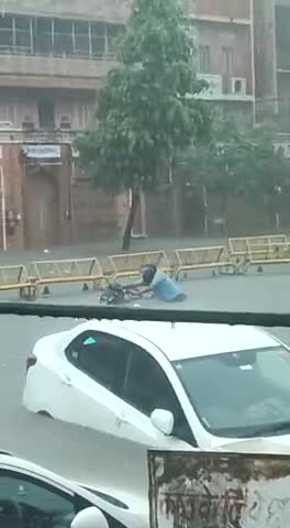 जयपुर: जयपुर में मूसलाधार बारिश से बाढ़ जैसे हालात#rainyday #rain jaipur