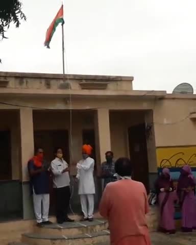 देसूरी: ग्राम पंचायत सिन्दरली में 74वें स्वतंत्रता दिवस पर सरपंच ने किया ध्वजारोहण #स्वतन्त्रता_दिवस