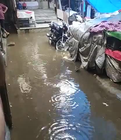 नरेला: Narela delhi anaj Mandi ma bara pani 
#दिल्ली #हिंदुओं #दशा #देर #घर #नहीं
