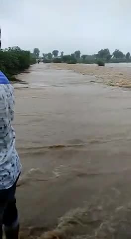बिलारा: In the nearby areas of Bilara (Pichayak), people came to see the swift flow of the river. 
#Bilara
#Pichayak