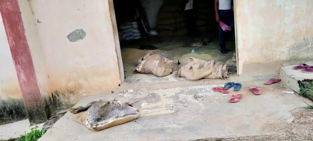 कुंदा: विभाग की लापारवाही के कारण गोदाम में सड़ा 26 बोरा चावल, पानी का रिसाव होने से हुआ बर्बाद #खाद्यान्न