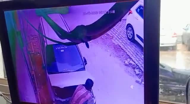 फरीदाबाद: Battery choro s savdhan din dhade sec.19 Faridabad ki ghatna Chor ek auto m aae the jiska no h DL_1N_CR_0342 #security