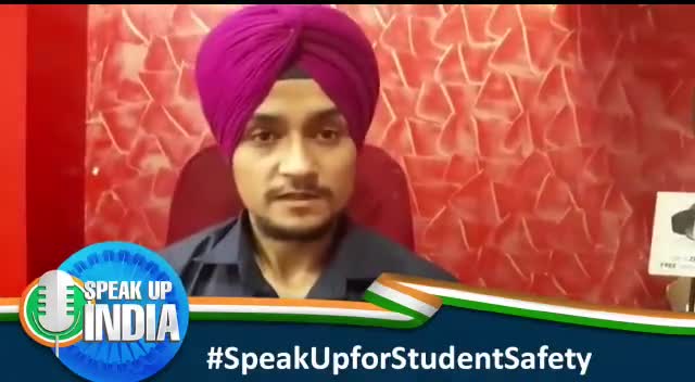#speakupforstudentsafety 

Amandeepsinghbatra 
District spokeperson ..
indian Youth Congress..