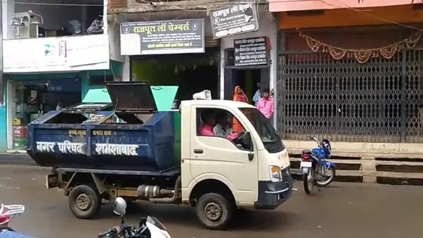 शमशाबाद: शमशाबाद नगर परिषद ने नगर में मुनादी कर लोगों से की मास्क लगाने की अपील #नगर_परिषद