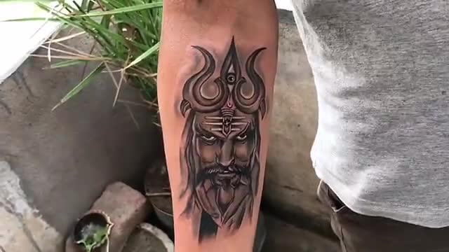 कानपुर: #lord shiva tattoo make by ARV tattoo &graphic designer
( for any enquiry-9889997956)