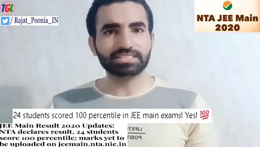 झुंझुनू: JEE MAINS 2020 RESULT DECLARED.
24 STUDENTS GOT 100% MARKS
#jeemains #jee #jeeresult #trending #student #india #school