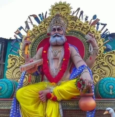 नवागढ़: शिवरीनारायण नगर में देव शिल्पी भगवान विश्वकर्मा की विधि विधान से हुई पूजा अर्चना #धर्म #विश्वकर्मा_पूजा