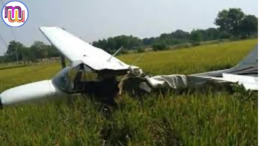 जौनपुर: आजमगढ़ विमान क्रैश पायलट की मौत#crash